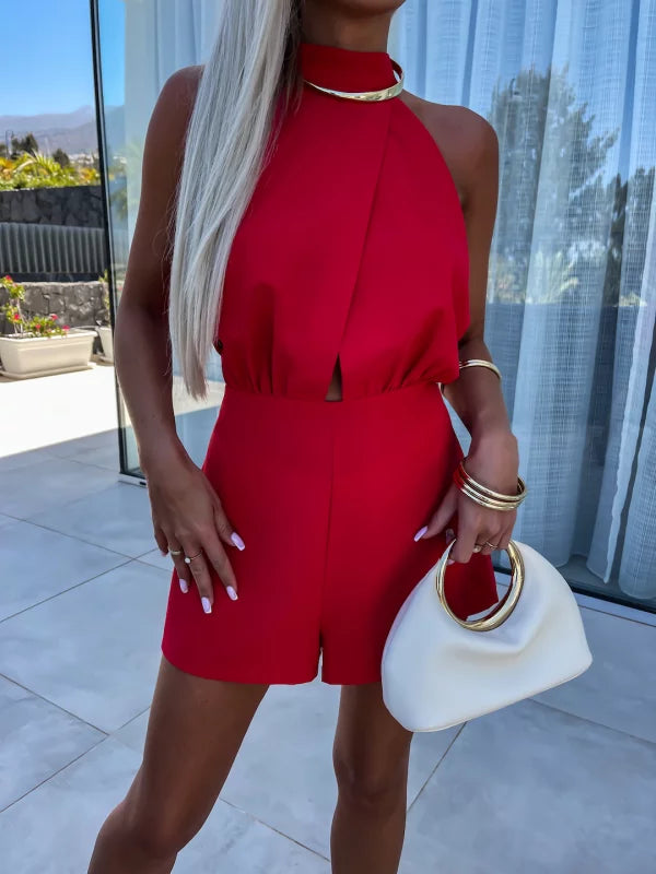 ドルカス | エレガントなショートオールインワン – 大胆で洗練されたスタイル