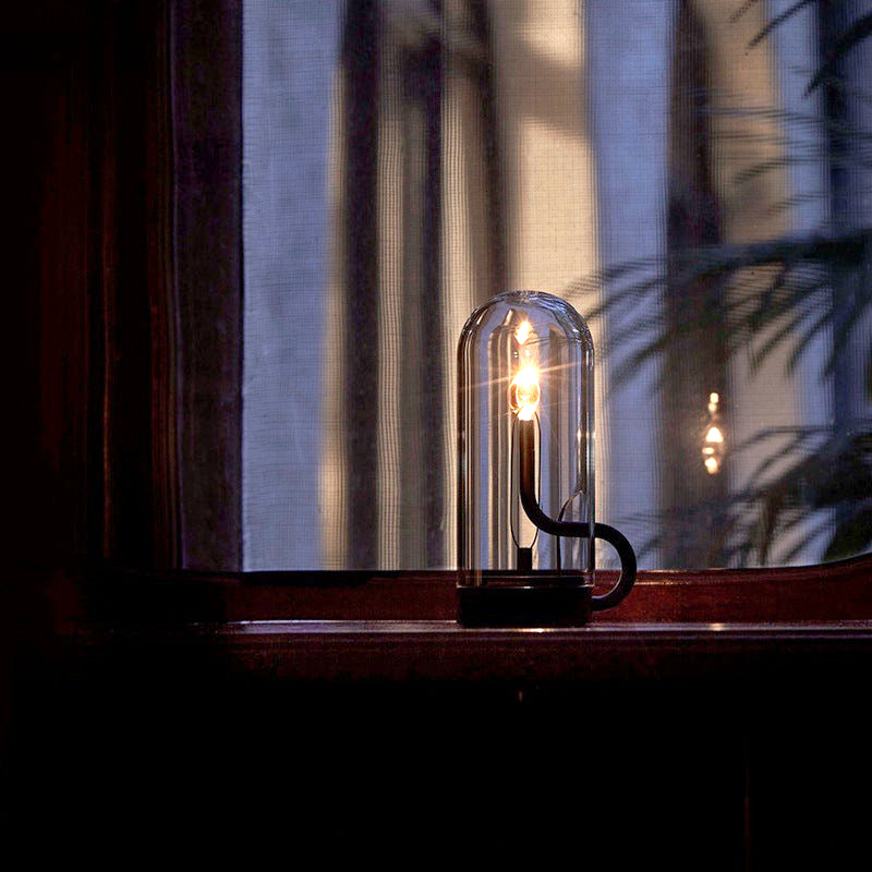 Bordlampe — Varm belysning flammeeffekt