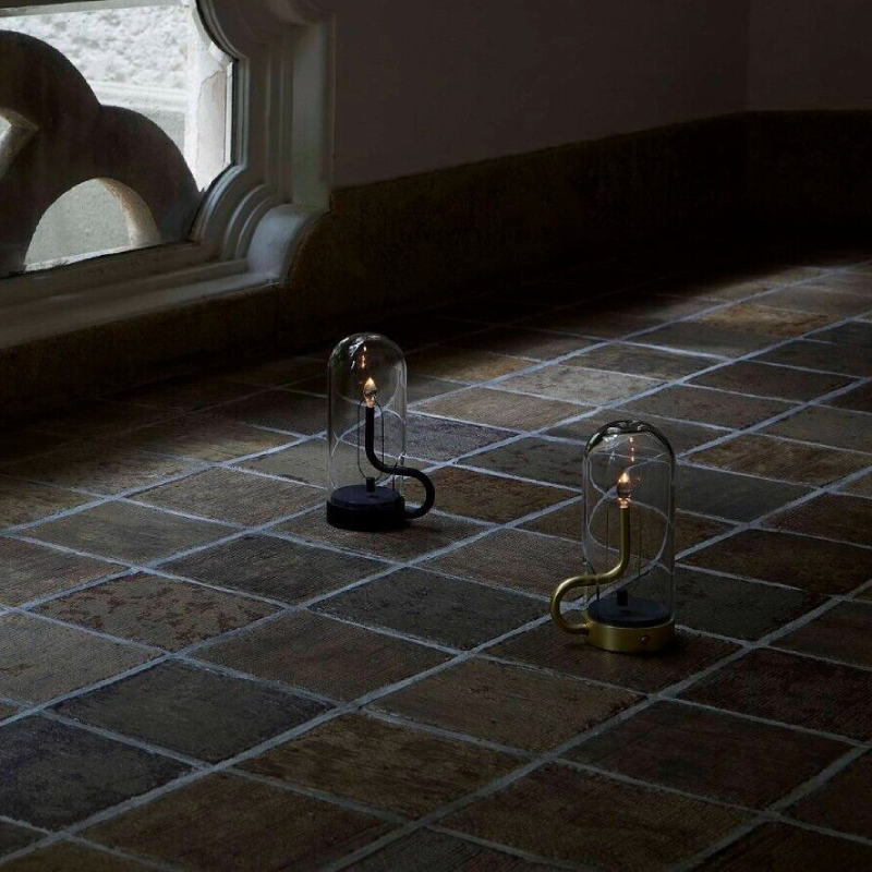 Bordlampe — Varm belysning flammeeffekt