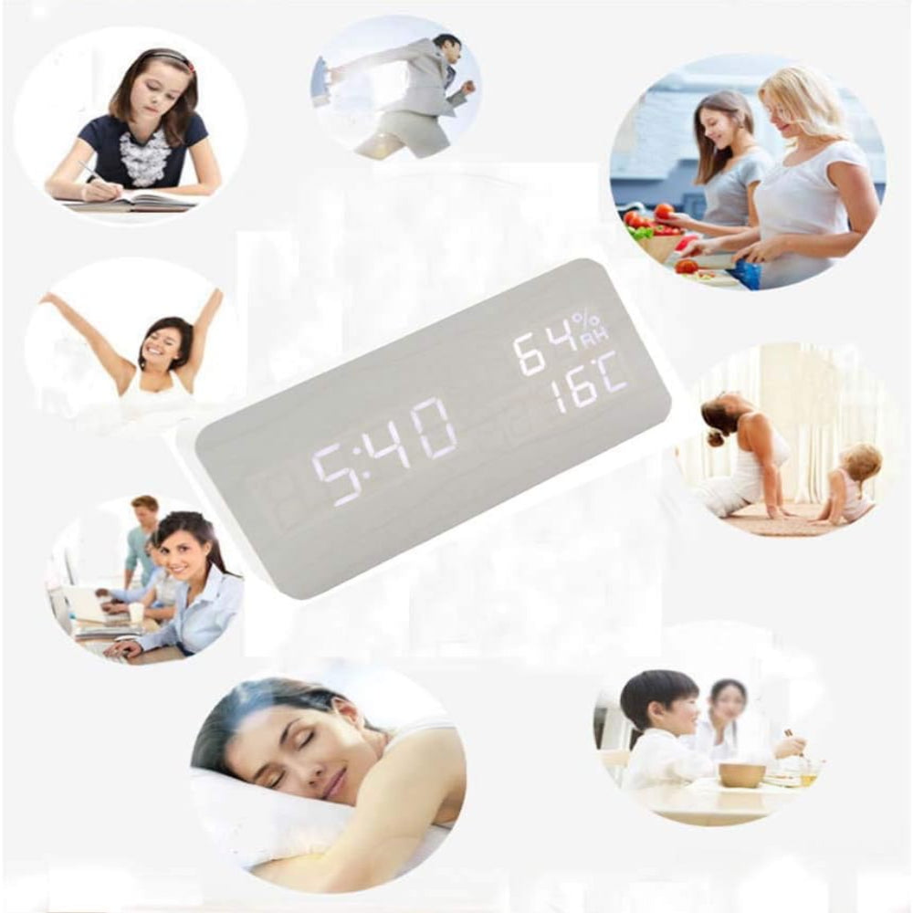 LED Clock With Voice Control – Modern Design And Smart Functionality