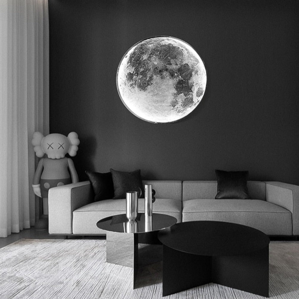 Lâmpada de Parede 3D LED – Lua Para Uma Atmosfera Única