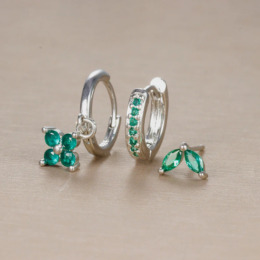 Conjunto de Aros y Pendientes – Versatilidad y Brillo Sutil