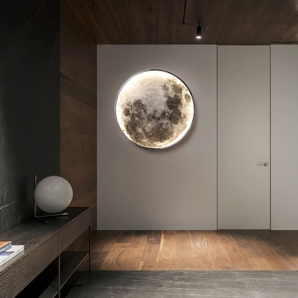 Lâmpada de Parede 3D LED – Lua Para Uma Atmosfera Única