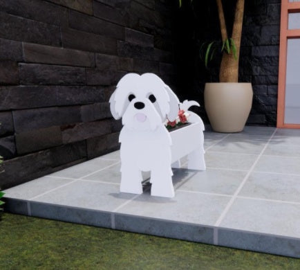 Vaso de Flores Original — Forma de Cão