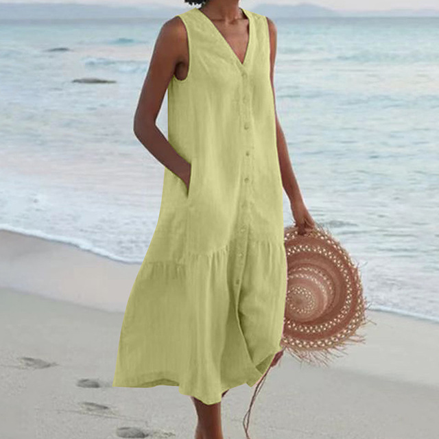 Sandrine | Light Summer Dress – Elegance and V-Neck
