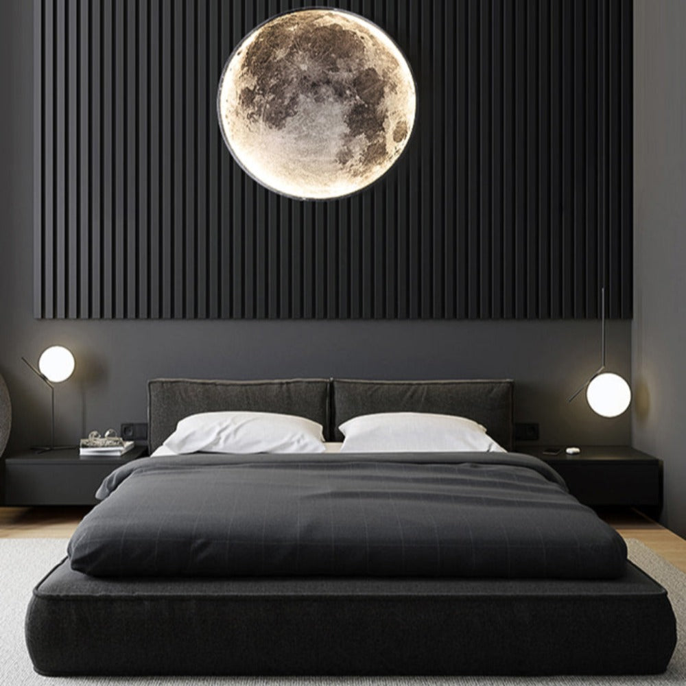 Lâmpada de Parede 3D LED – Lua Para Uma Atmosfera Única