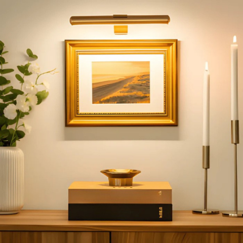 ワイヤレスUSB充電式LEDウォールランプ-フル回転&便利な充電