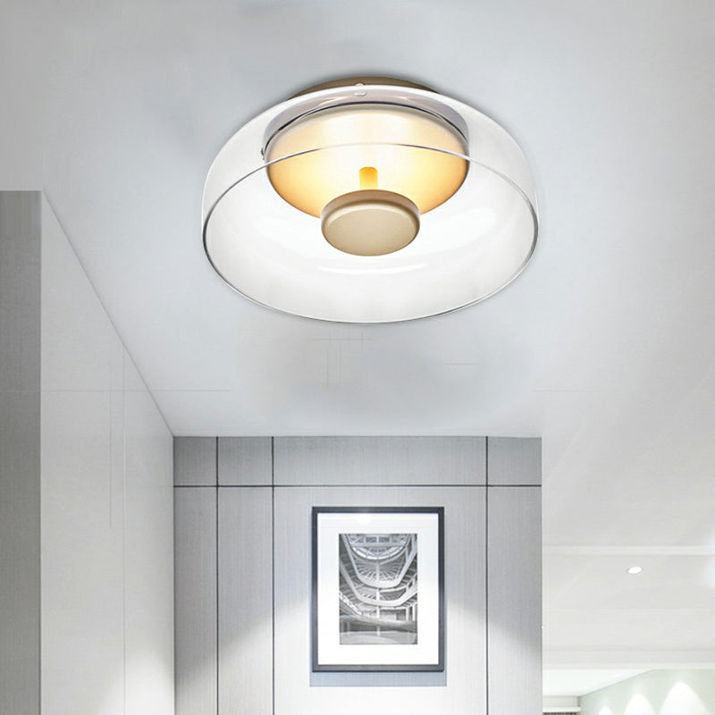 Plafonnier Led En Verre – Éclairage Élégant Et Moderne