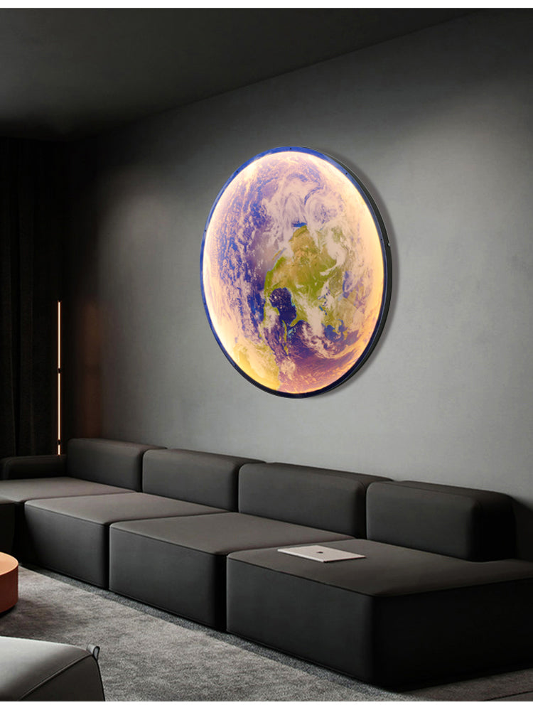 Lâmpada de Parede 3D LED – Lua Para Uma Atmosfera Única