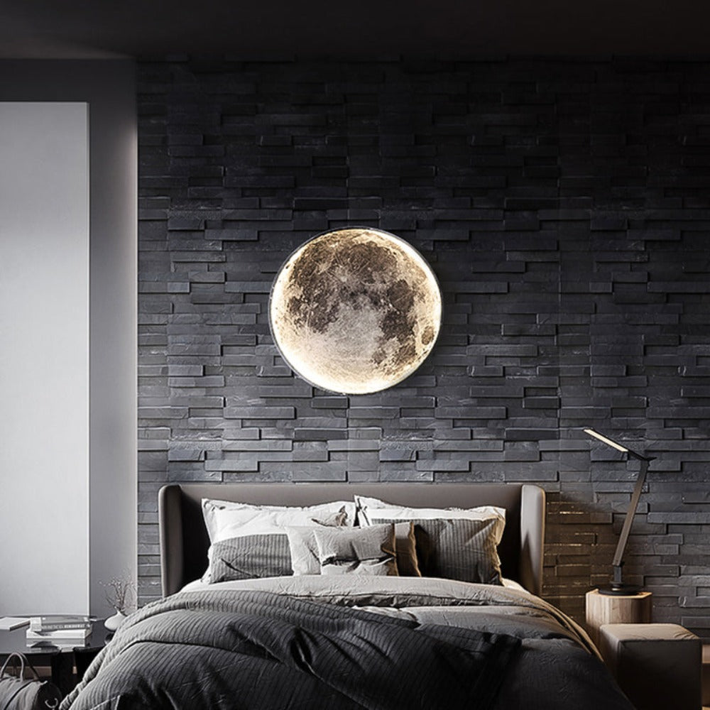 Lâmpada de Parede 3D LED – Lua Para Uma Atmosfera Única