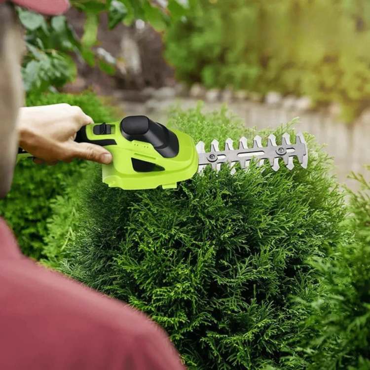 Taille-Haie Portable 2-en-1 – Léger, Pratique Et Sans Câble