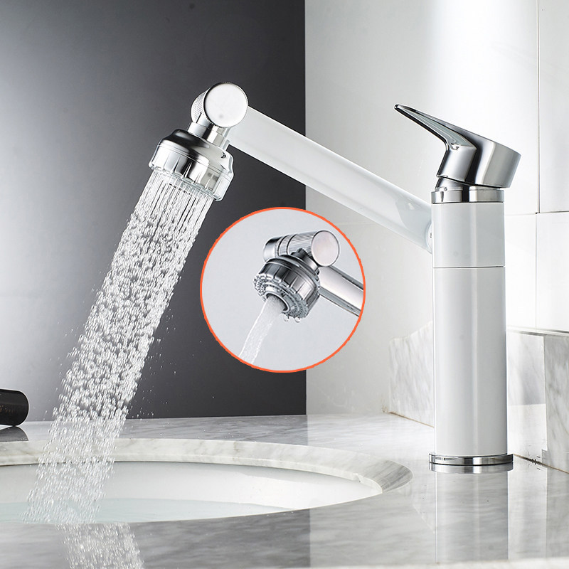 Grifo Flexible Rotativo 360° – Chorro Ajustable y Pulverización