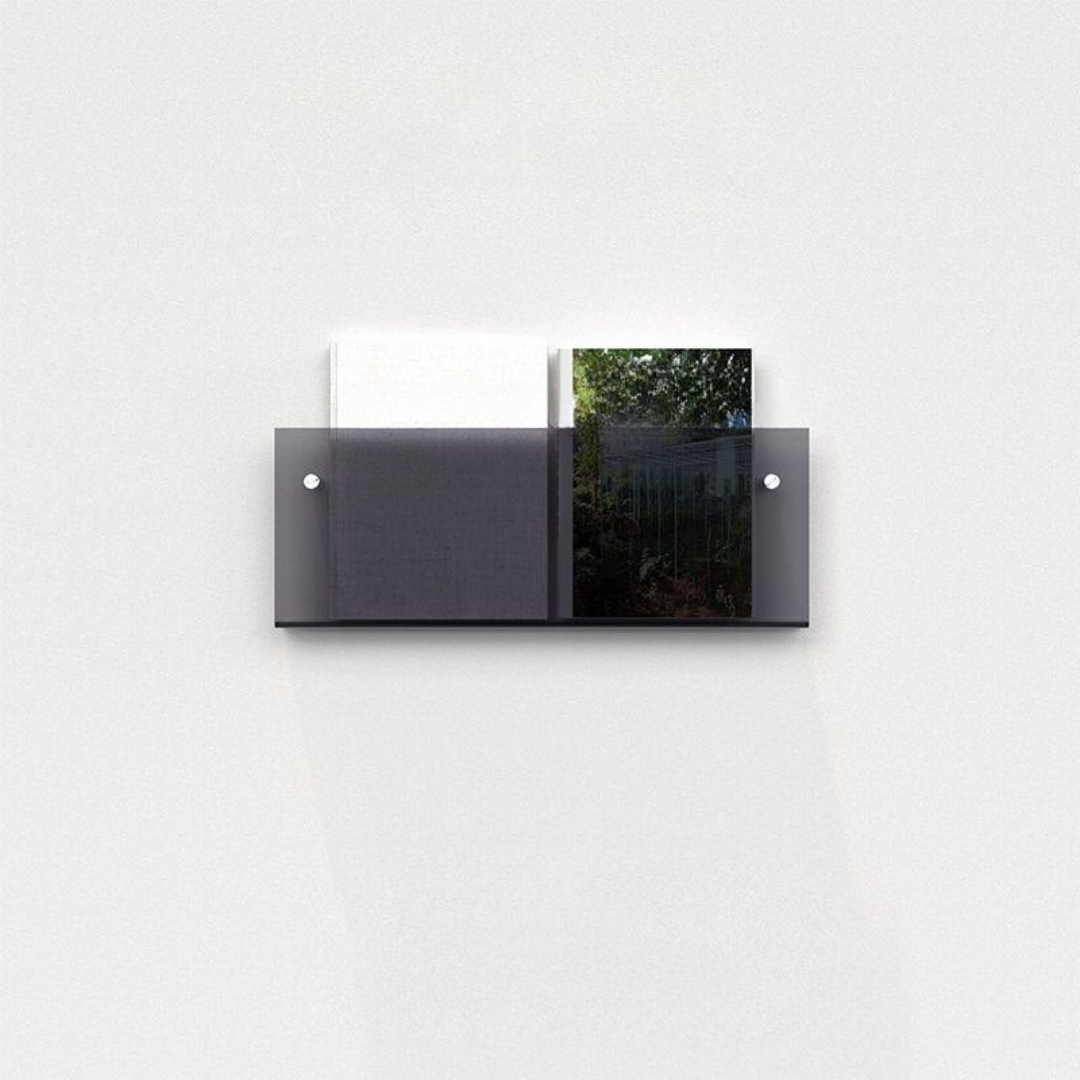 Væghylde Magazineholder Transparent – Chic Og Moderne Design 