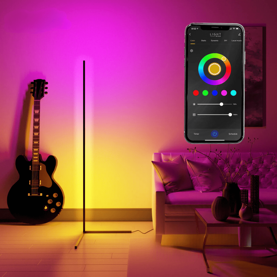 Lampada d'atmosfera ad angolo - Éclat Multicolore & Atmosphère Moderne