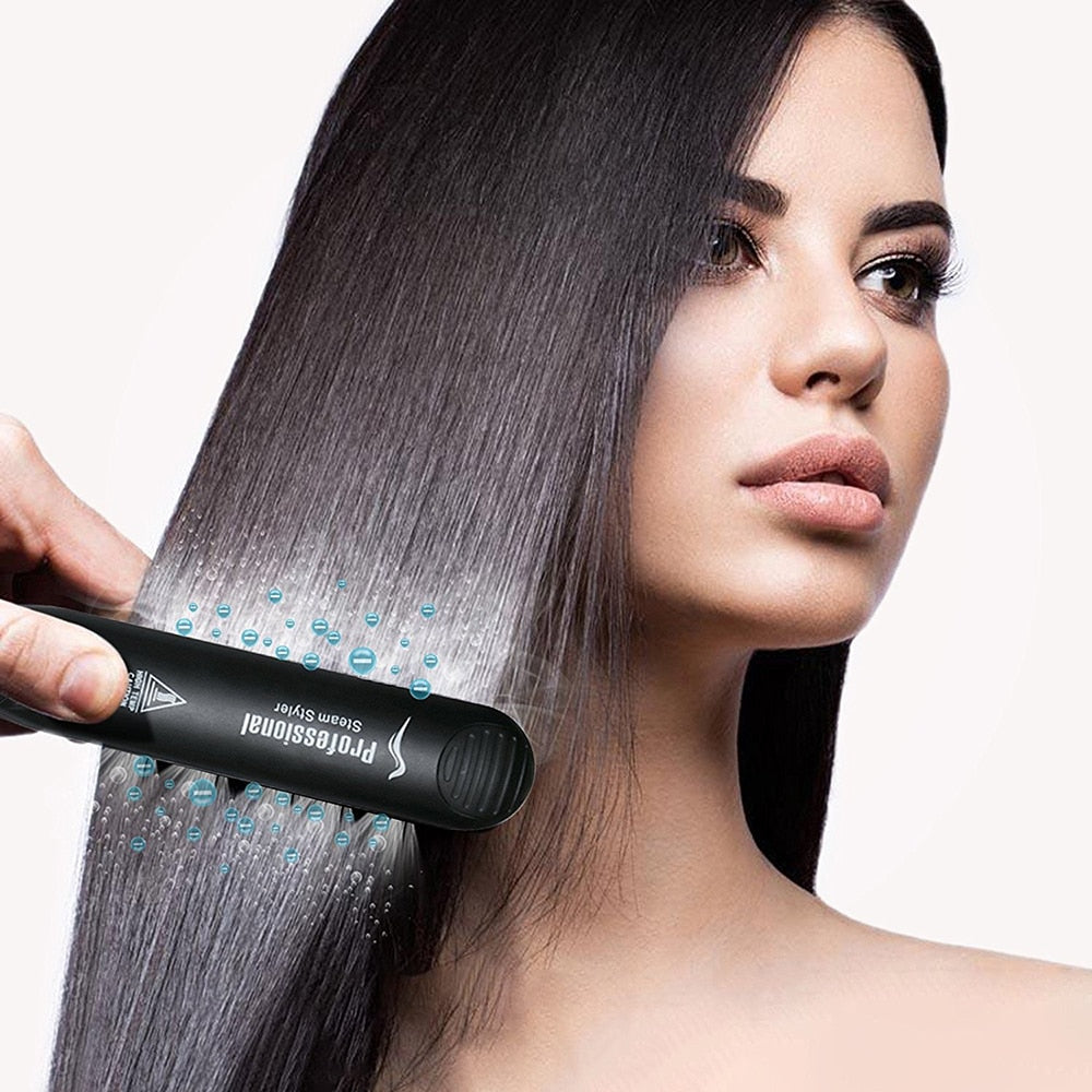 Alisador de Cabelo a Vapor – Aquecimento Rápido e Resultado Duradouro 