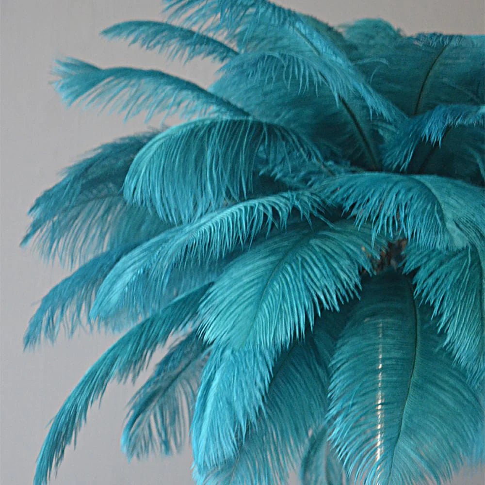 Art Deco Golden Feather Table Lamp – Luxurious and Original Decoration 