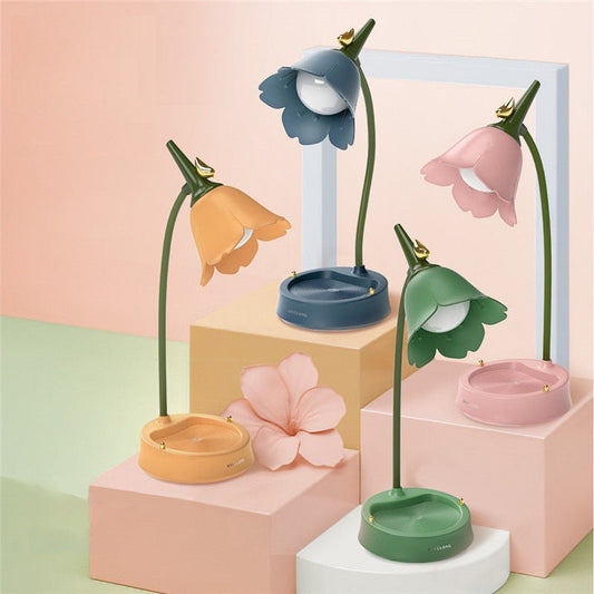 Skrivebordslampe Blomst – Elegance Og Blødt Lys 