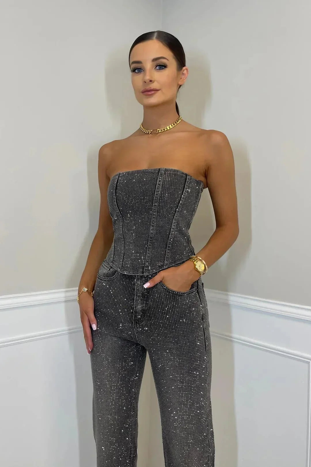 Ginia | Lang Bustier Kombination – Glamour Og Distinktion 