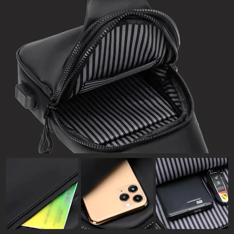 Sac Bandoulière Imperméable Sécurisé – Pratique Et Résistant À L’eau