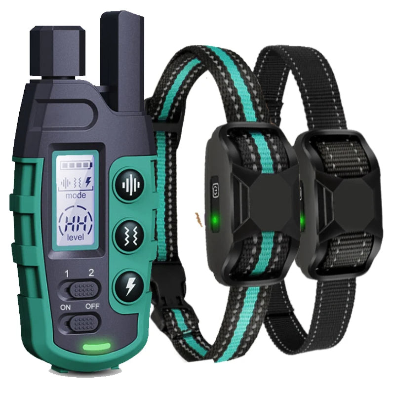 Fernbedienbarer Trainingshalsband – Wasserdicht, Wiederaufladbar und Reichweite 1000 m 