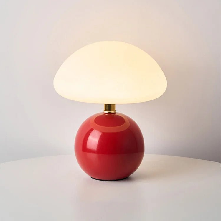 Lampa stołowa w kształcie grzyba – elegancja i oryginalność 