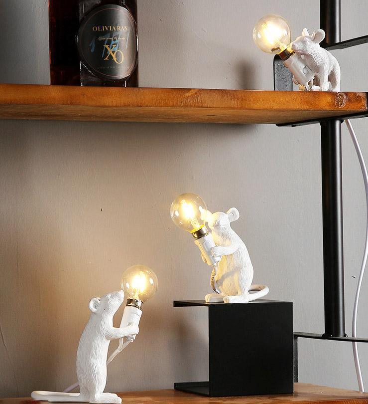 Stolní lampa Myš – Originální dekorace a trendy osvětlení 