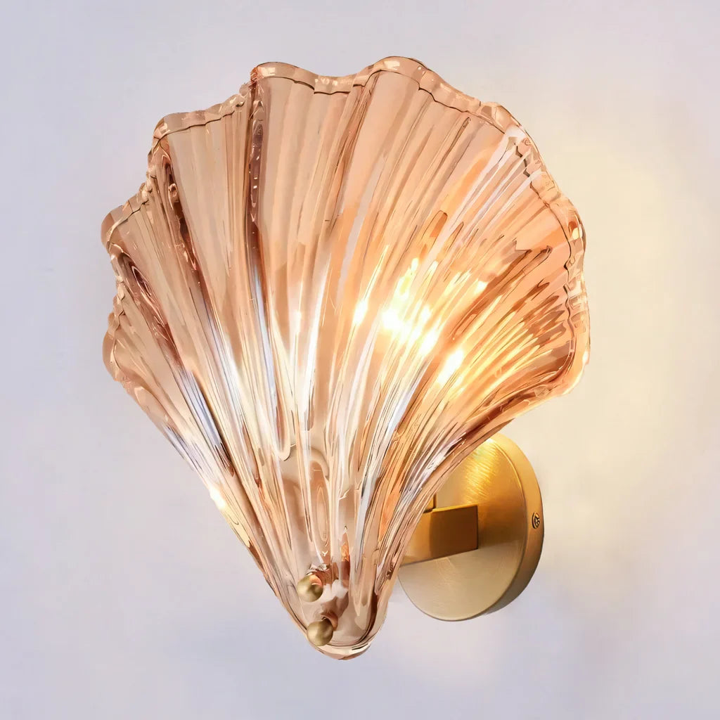 Aplique de Parede Concha – Iluminação Elegante e Marinha 