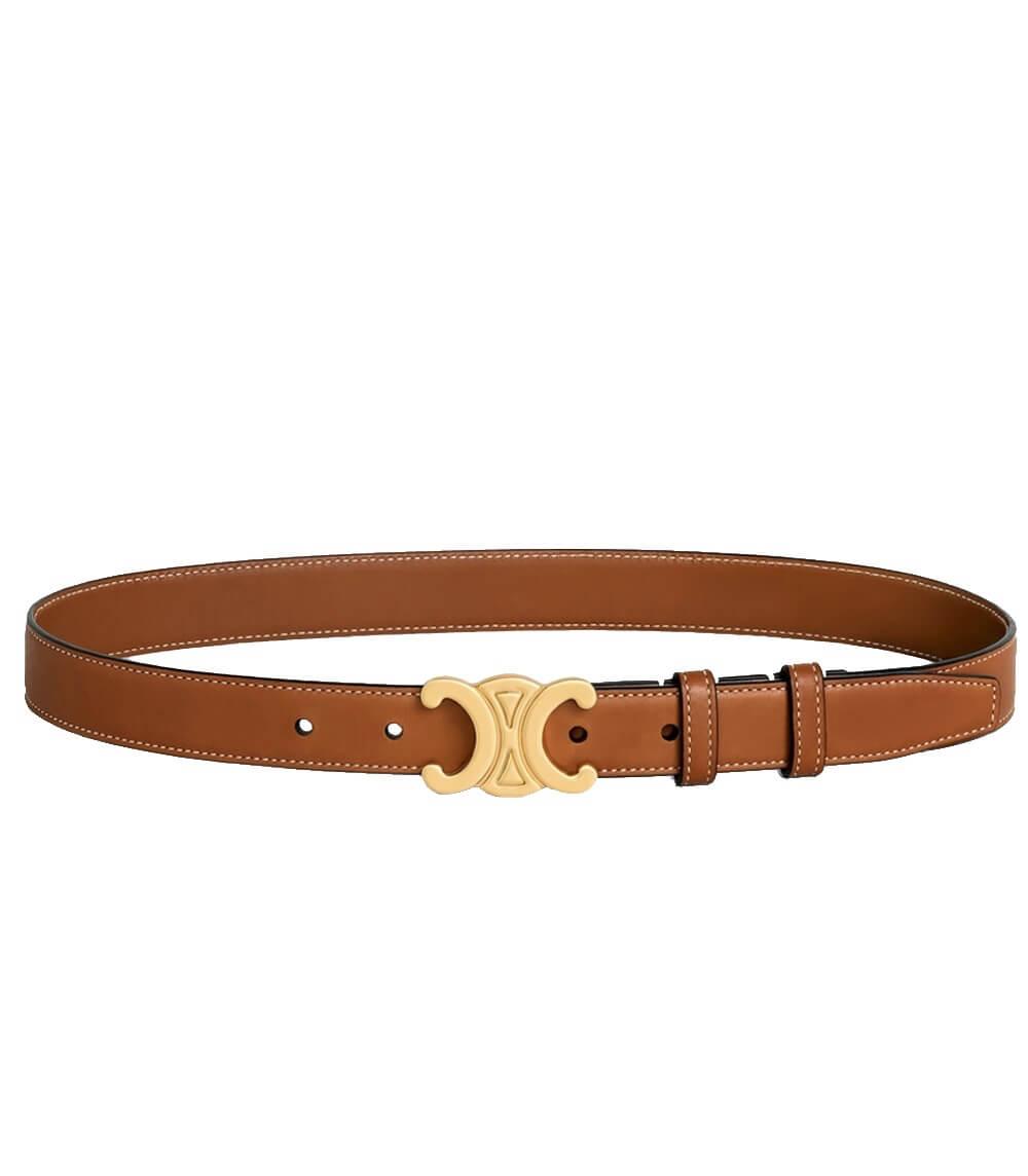 Cinto Elegante – Acabamento Chic e Fivela Dourada Tendência 