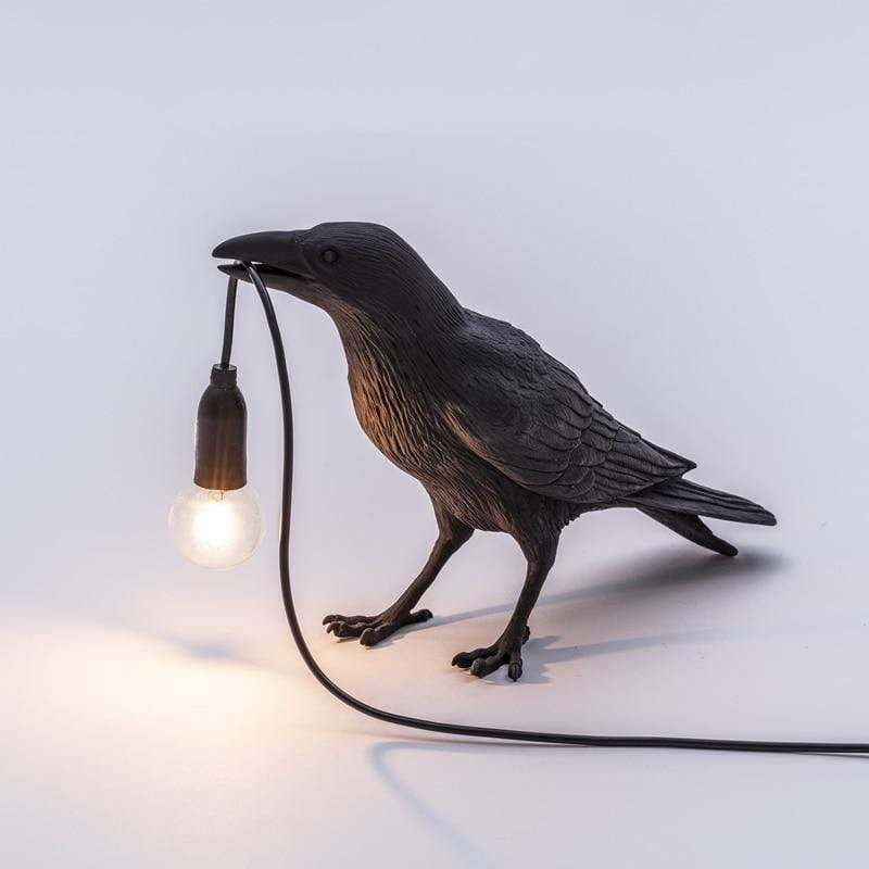 Lâmpada Decorativa — Corvo Para Ambiente Misterioso 