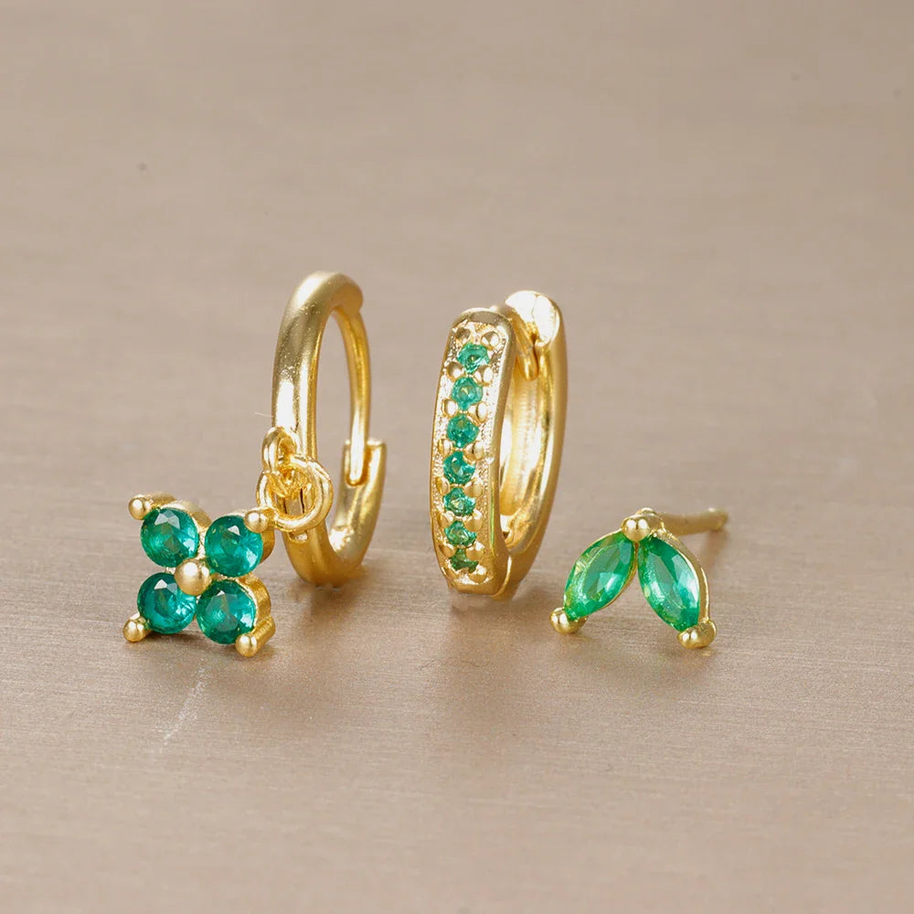 Conjunto de Aros y Pendientes – Versatilidad y Brillo Sutil 