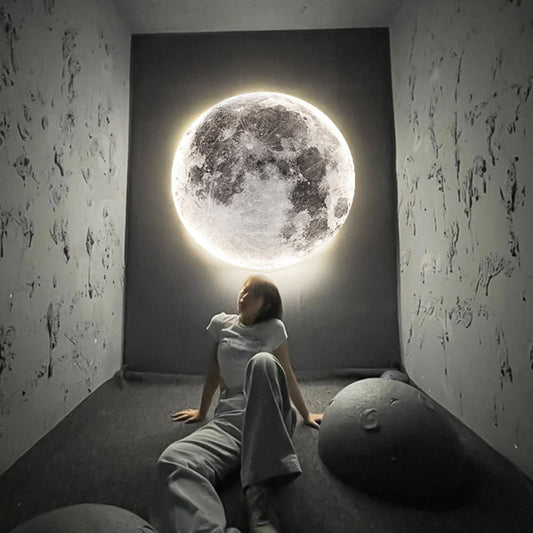 Lâmpada de Parede 3D LED – Lua Para Uma Atmosfera Única 