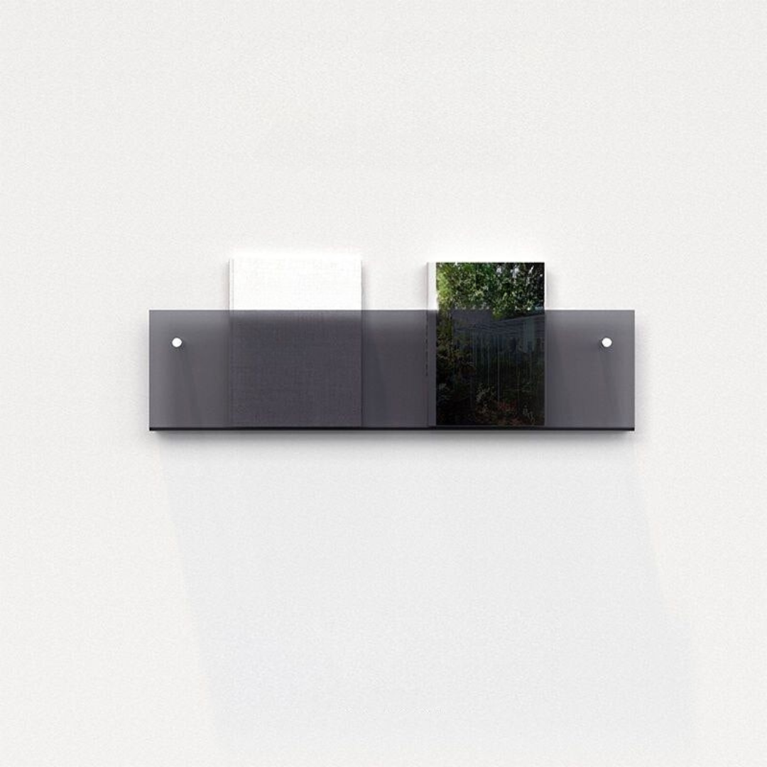 Væghylde Magazineholder Transparent – Chic Og Moderne Design 