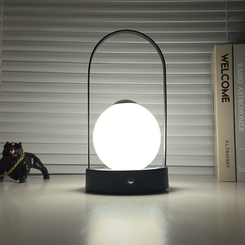 Trådløs Bordlampe — Justerbar Lysstyrke 