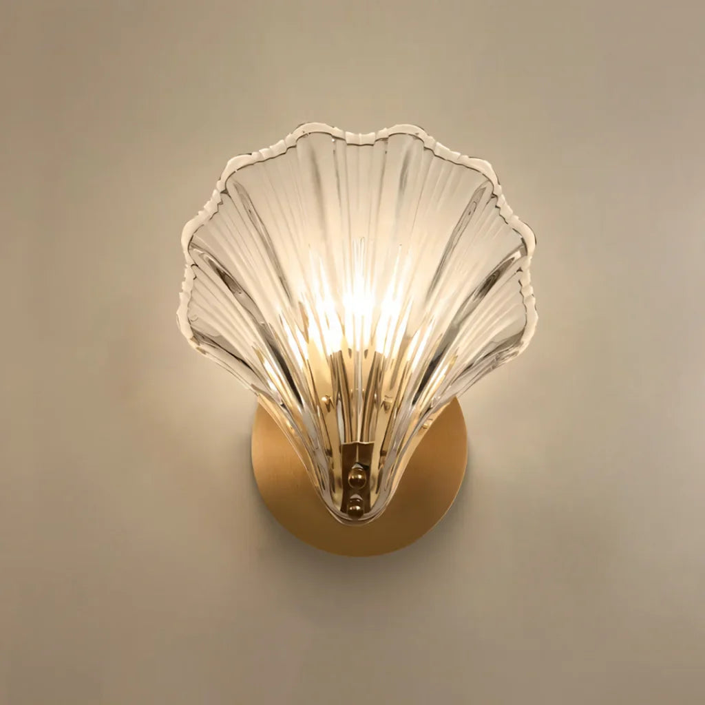 Aplique de Parede Concha – Iluminação Elegante e Marinha 