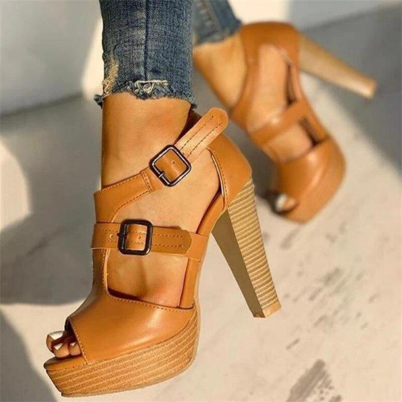 Marilou | Chic Platform Sandals with Double Buckles 