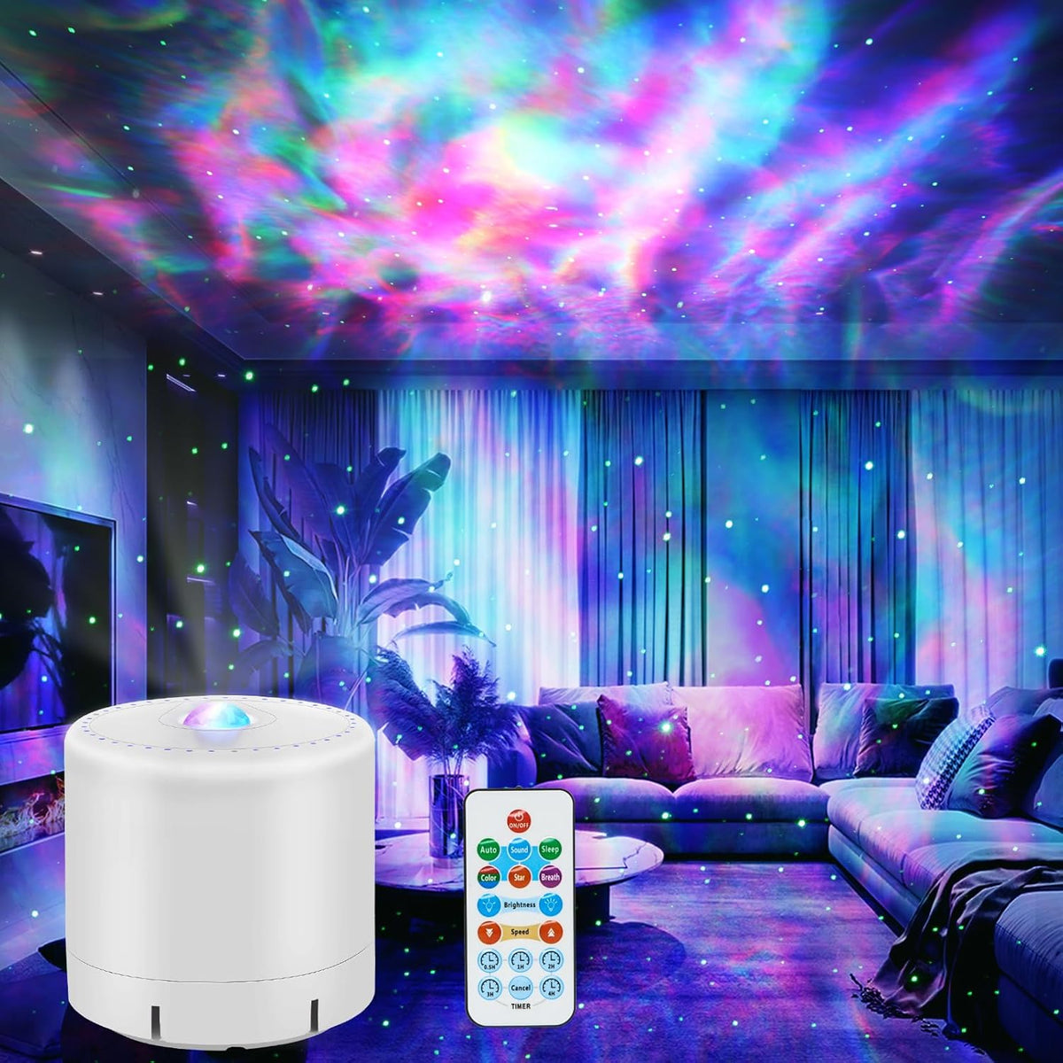 LED-projektori – Rentouttava galaksitunnelma 