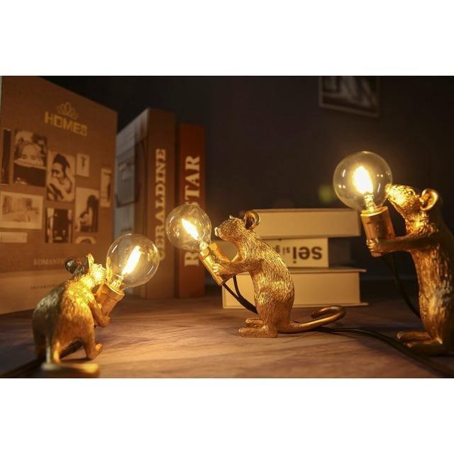 Stolní lampa Myš – Originální dekorace a trendy osvětlení 