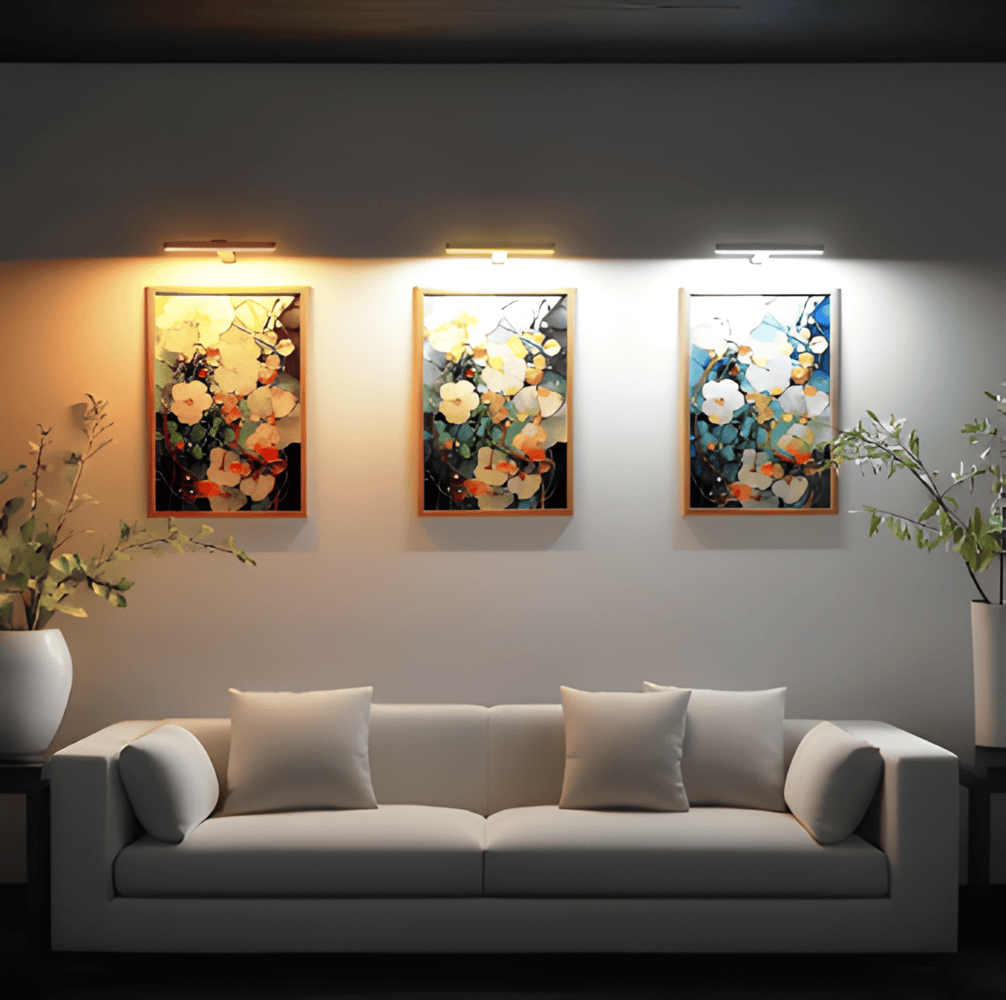 ワイヤレスUSB充電式LEDウォールランプ-フル回転＆便利な充電