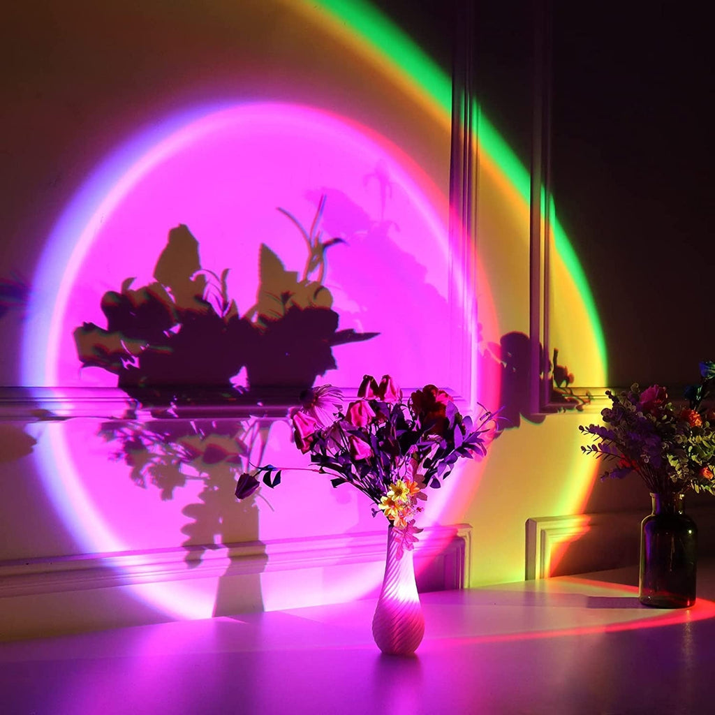 Lámpara Atardecer Inteligente — Decoración Moderna y Bienestar Luminoso 