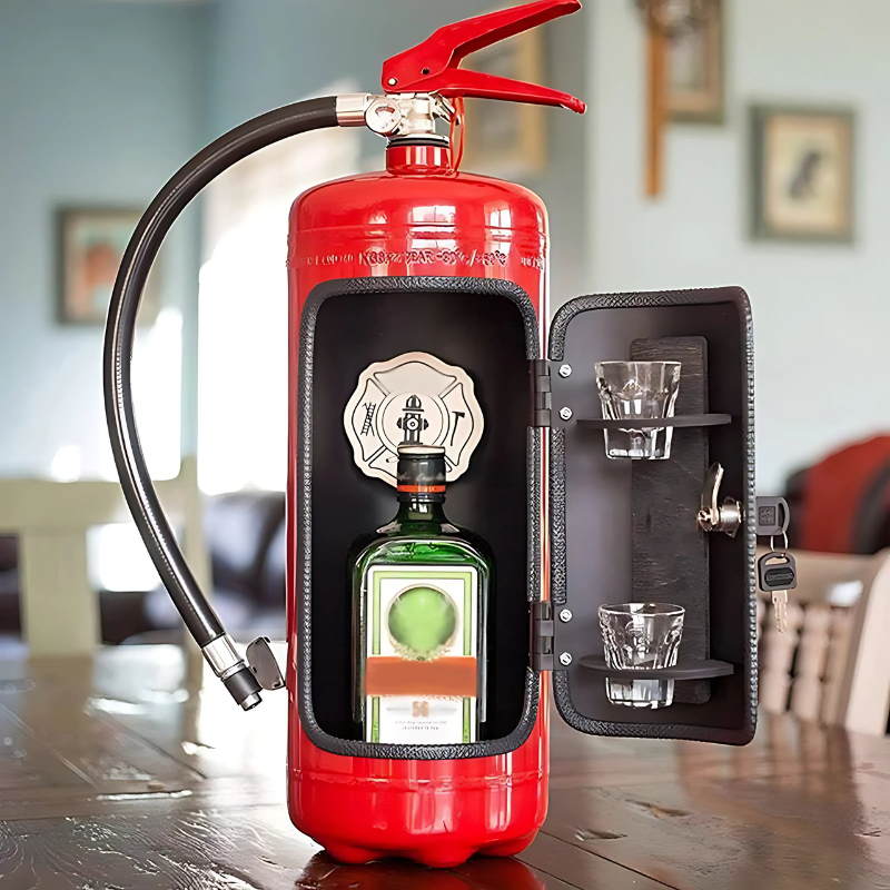 Mini Bar Extintor – Armazenamento Inusitado Para Suas Garrafas 