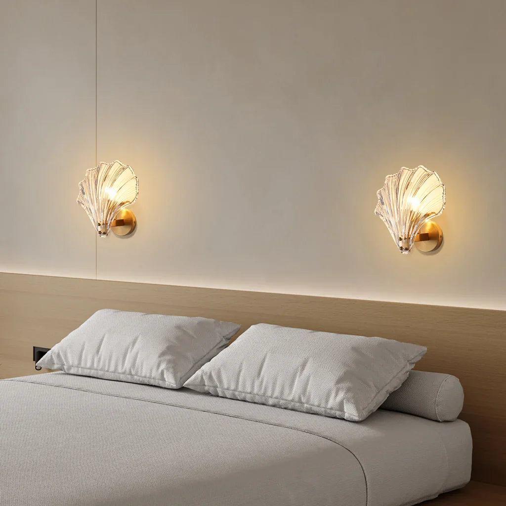 Aplique de Parede Concha – Iluminação Elegante e Marinha 