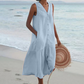Sandrine | Leichte Sommerkleid – Eleganz und V-Ausschnitt 