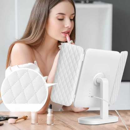Espejo Inteligente — Iluminación LED y Pantalla Moderna 
