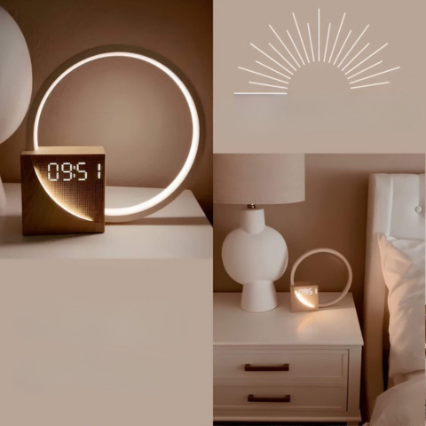 Despertador com simulador de amanhecer - Despertar natural e energia matinal