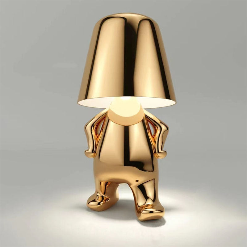 Moderne Bordlampe – Minimalistisk Elegance Og Blødt Lys 