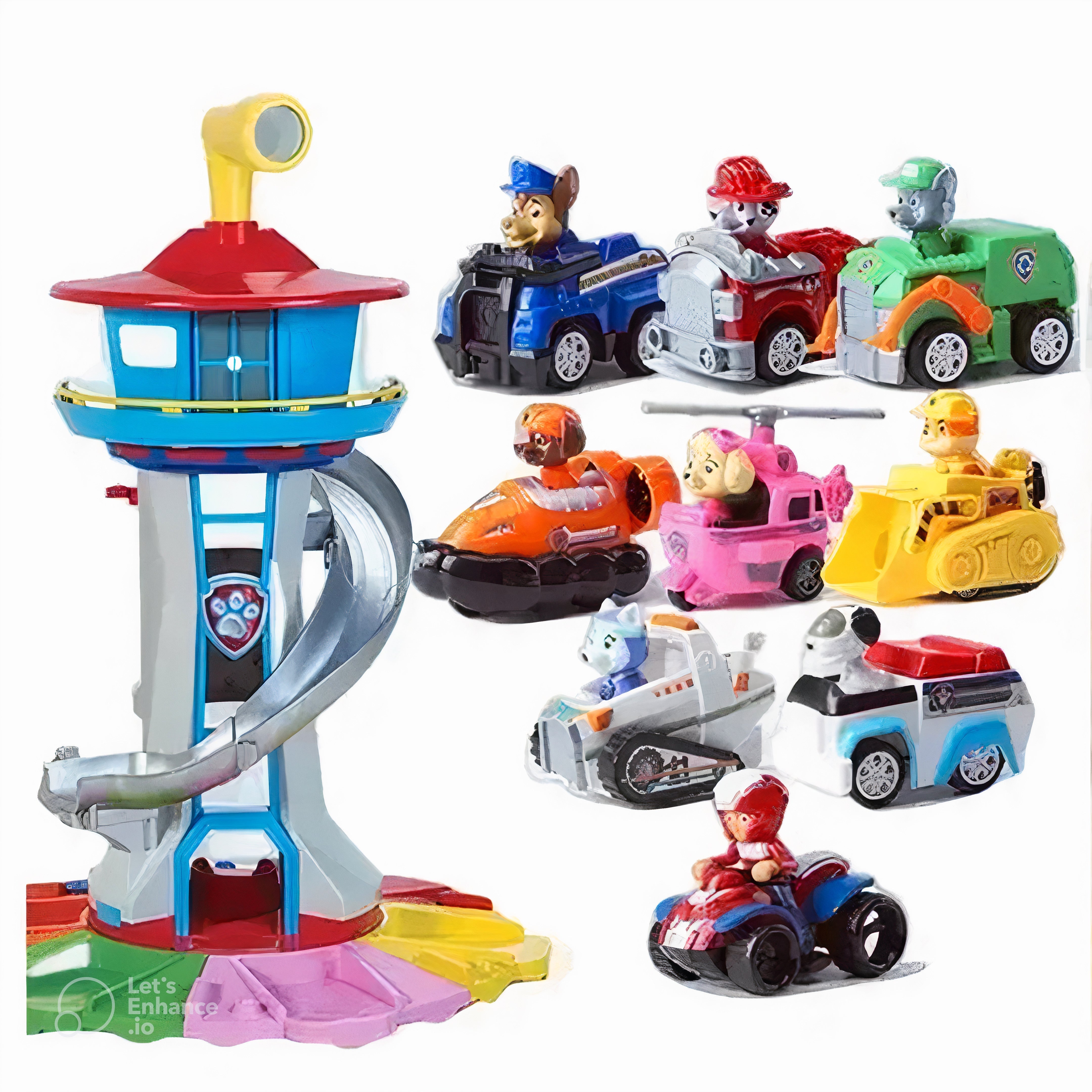 Set de joacă pentru copii cu mașini și tobogan - distracție garantată și trezirea creativității