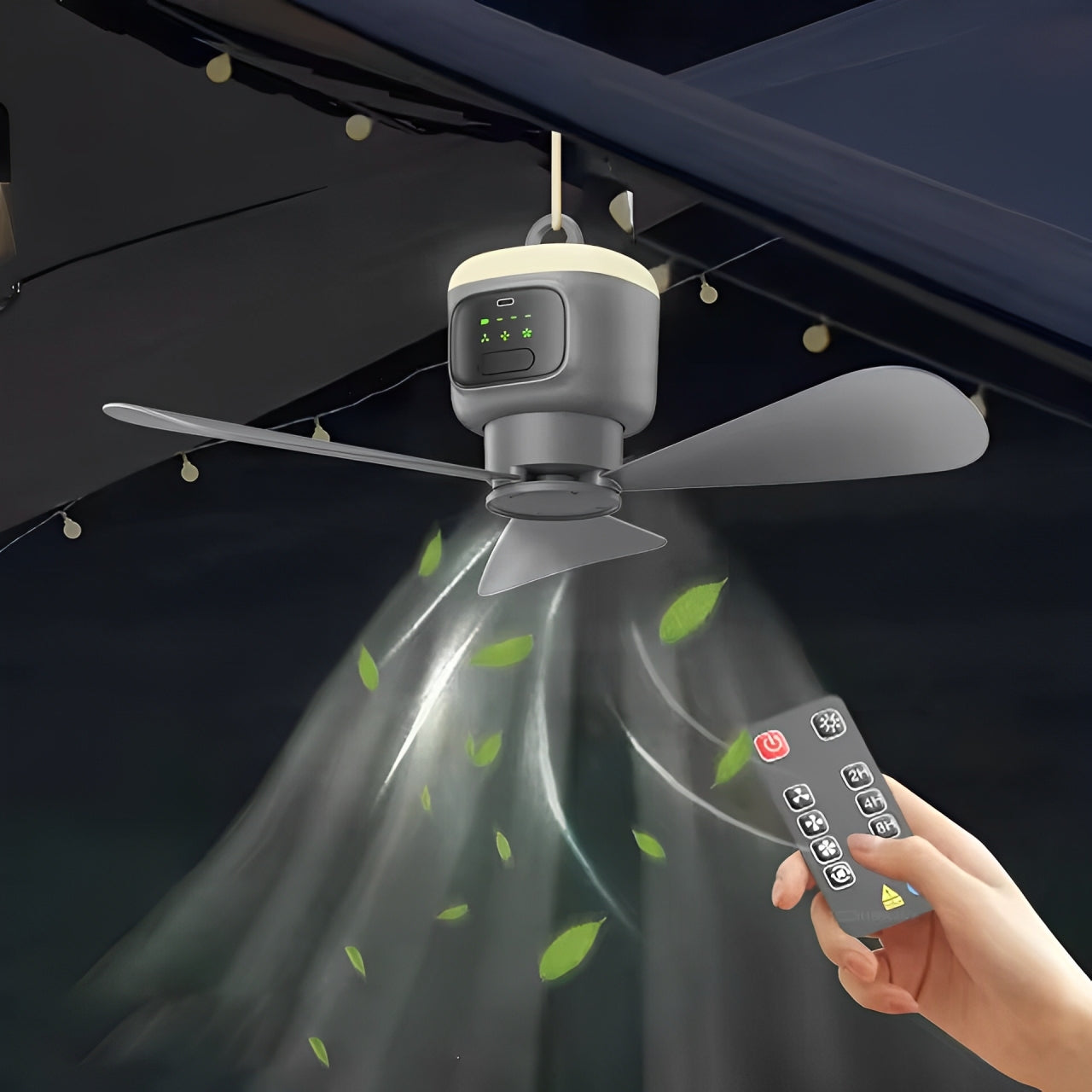 Ventilador de Techo Inalámbrico – Control Remoto y Larga Autonomía 