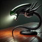 Stolní LED lampa — Inspirace Xenomorf 