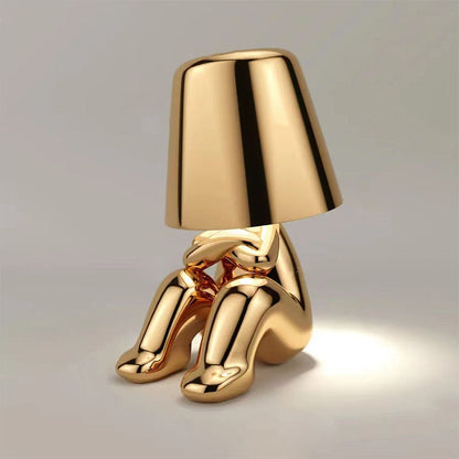 Moderne Bordlampe – Minimalistisk Elegance Og Blødt Lys 