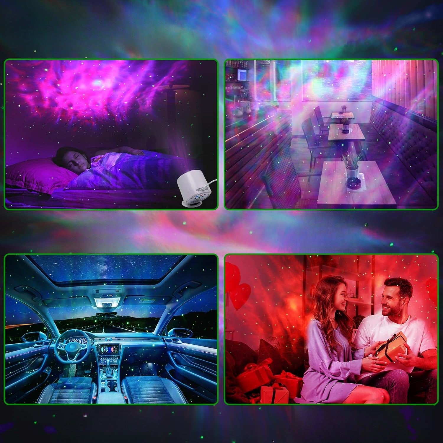 LED-projektor – Avkopplande galaxstämning 